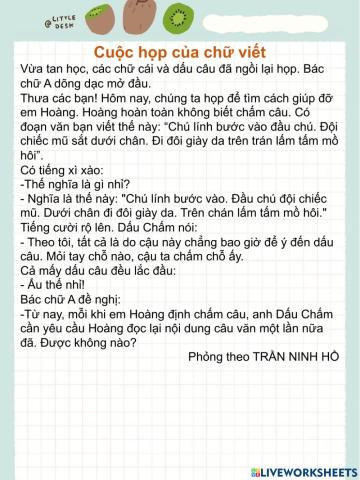 Cuộc họp của chữ viết