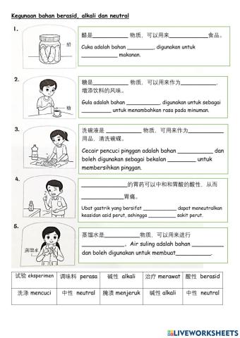 酸、碱、中性物质的用途