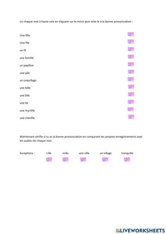 Discrimination entre ille et il