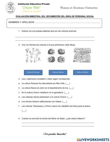 Examen ps bimestre iii