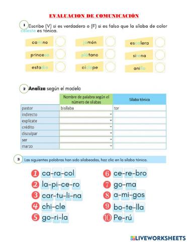 Evaluacion de comunicacion 2