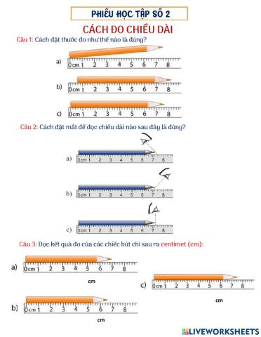 Cách đo chiều dài