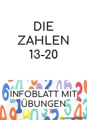 Zahlen 12-20