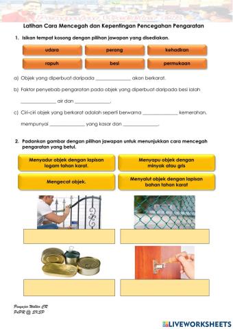 Tahun 5 Cara Mencegah & Kepentingan Pencegahan Pengaratan