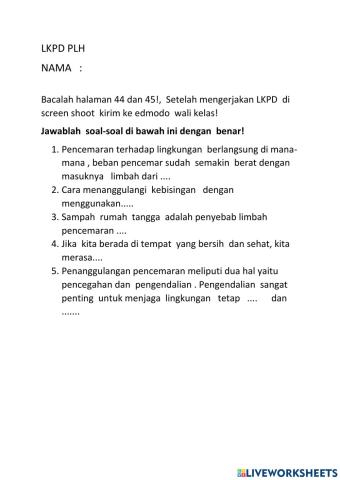 Pendidikan lingkungan hidup