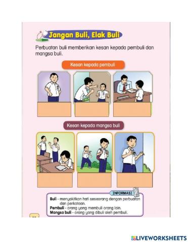 Jangan Buli, Elak Buli