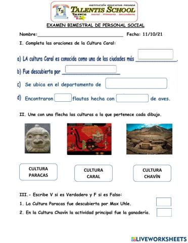 Examen de personal social