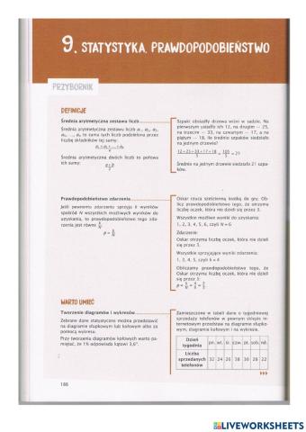 9.1 Statystyka. Prawdopodobieństwo - teoria