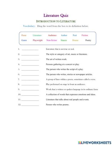 Introduction to Literature