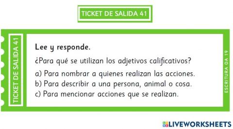 Ticket de salida 41