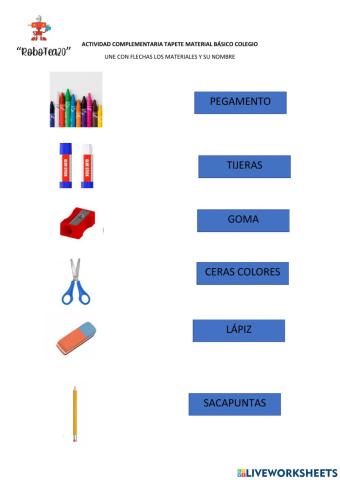 Materiales básicos del colegio