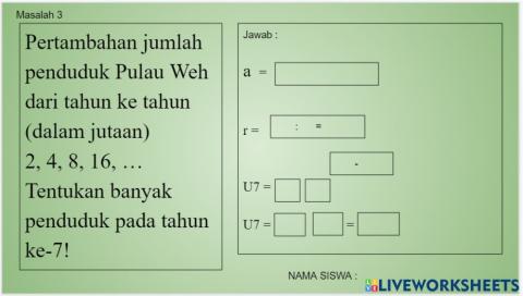 MENENTUKAN SUKU KE-N