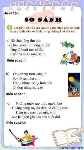 So sánh- tuần 5