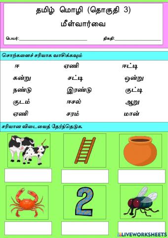 தொகுதி 3 (பயிற்சி 1)