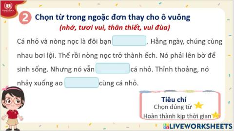 LTVC tuần 10 MRVT về tình cảm bạn bè