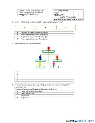 Kuiz Pengurusan Projek 2