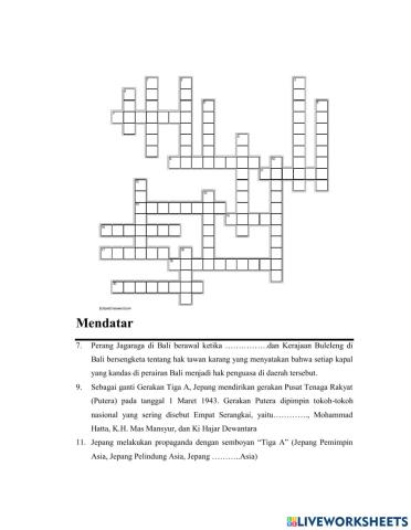 Crossword IPS Bagian Random Ke 22