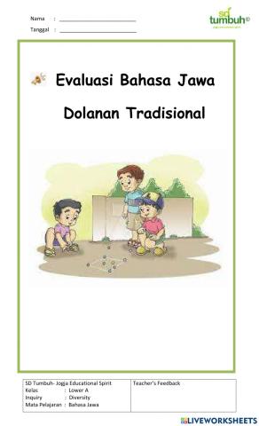 Bahasa Jawa-Evaluasi Dolanan Tradisional-Essay