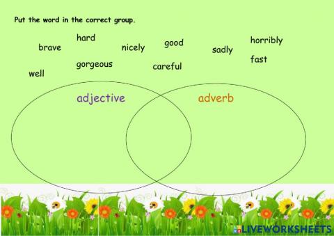 Adjective and adverb