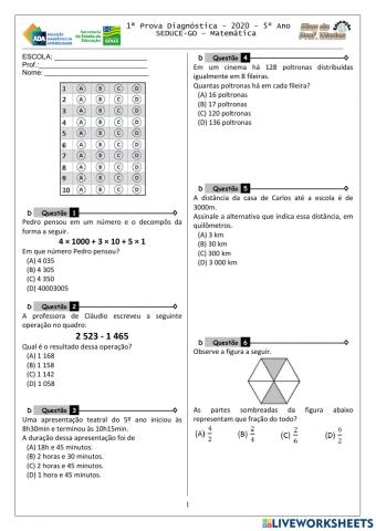 Revisão Saeb mat