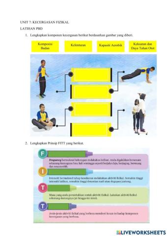 PJPK T1: Unit 7: Kecergasan Fizikal