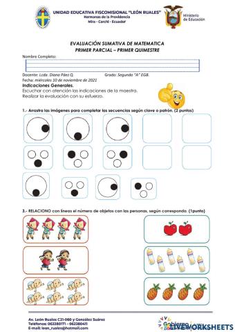 Evalaucion matematicas