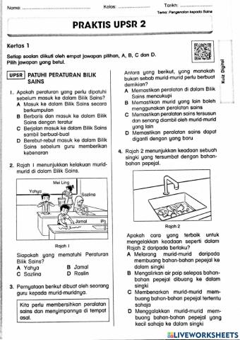 Peraturan Bilik Sains