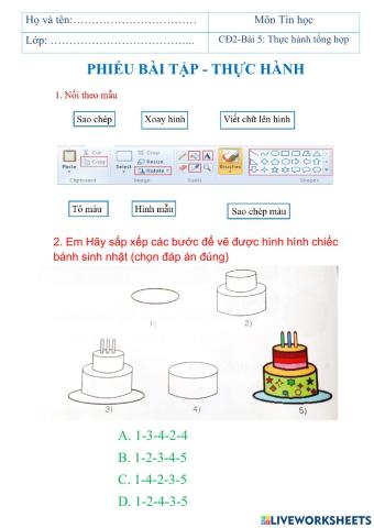 CD2-Bài 5: Thực hành tổng hợp (tiết 1)