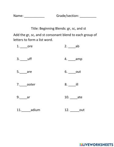 Beginning Blends