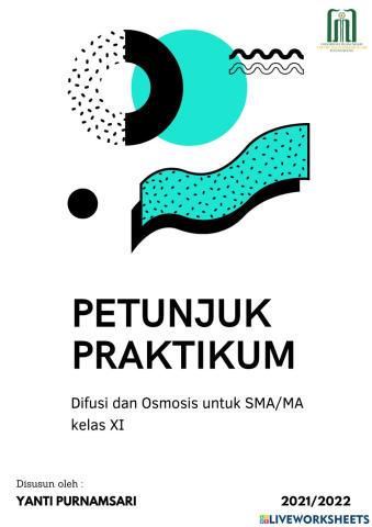 Buku petunjuk pratikum difusi dan osmosis