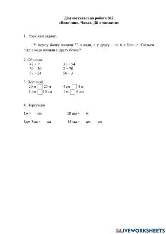 Діагностувальна робота 2