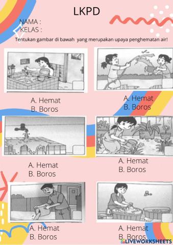 Hemat Menggunakan Air