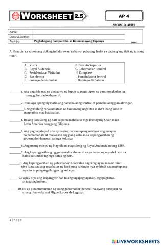 AP 5- Worksheet 2.5