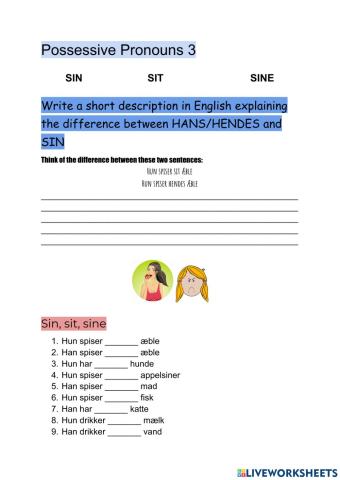 Possessive Pronouns 3