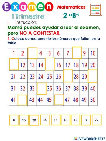 Examen matematicas adecuacion b