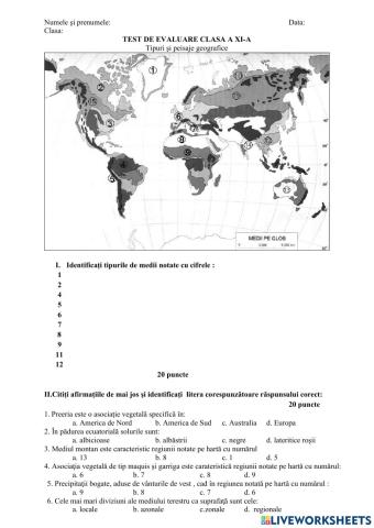 Tipuri de medii geografice