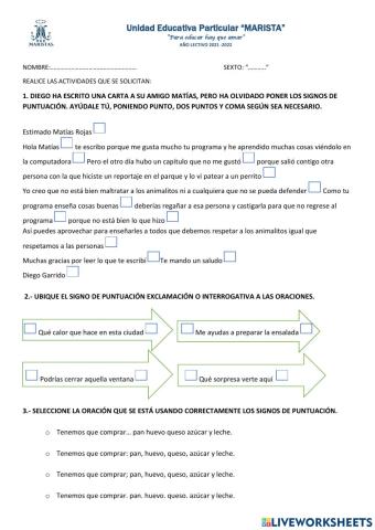 Signos de puntuación