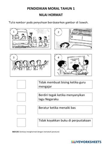 Pendidikan Moral Tahun 1