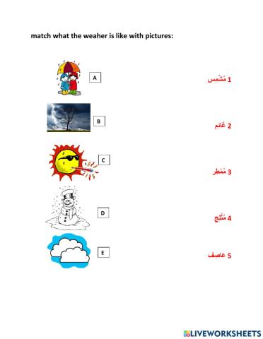 Weather in Arabic