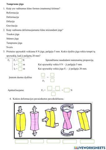 Tamprumo jėga