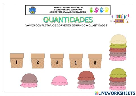 Atividade com quantidade