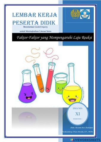 Panduan e-LKPD Faktor Laju Reaksi