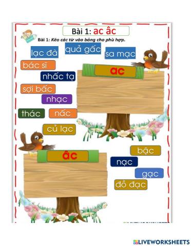 Bài: ac âc