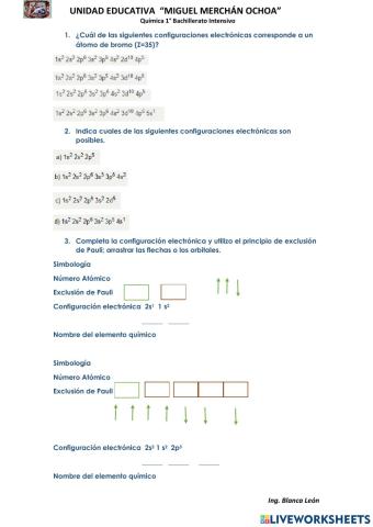 Configuración electrónica