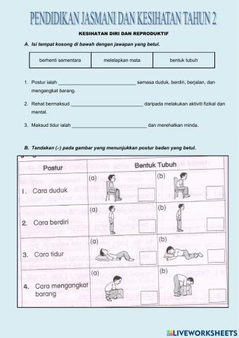 Pendidikan Jasmani & Kesihatan Tahun 2