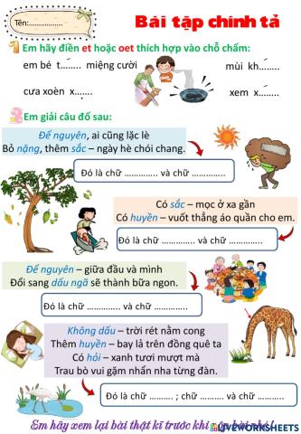 Chính tả tuần 10