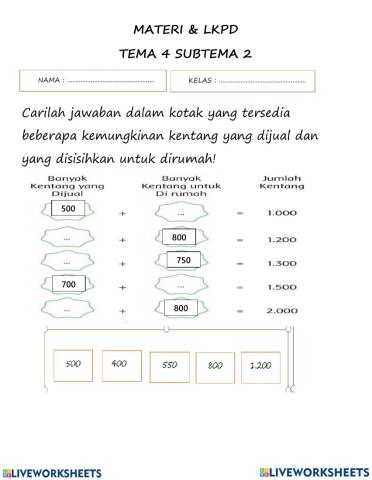 LKPD Tema 4 Subtema 1