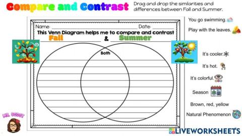 Compare and Contrast - The Seasons