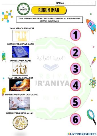 Lks rukun iman - tarbiyah qur'aniyah