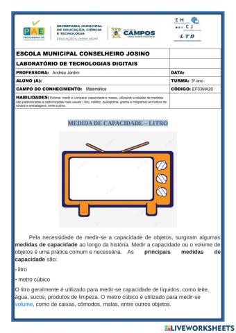 Medidas de capacidade